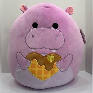 Squismallow Purple Hippo Plush Toy size 16”brand new w tags